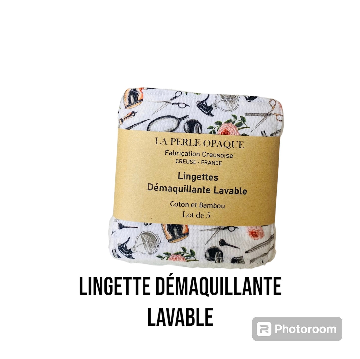 Lingette démaquillante Lavable lot de 5