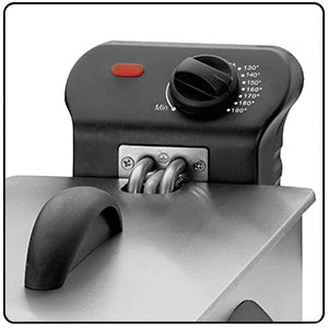 Friteuse électrique Clatronicen acier inoxydable, et réglable,